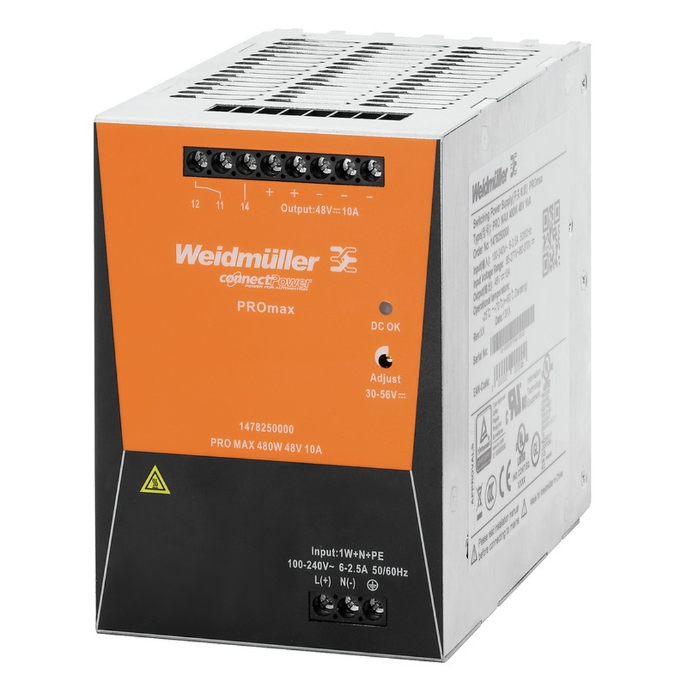 Weidmüller Stromversorgung 1478250000 Typ PRO MAX 480W 48V 10A