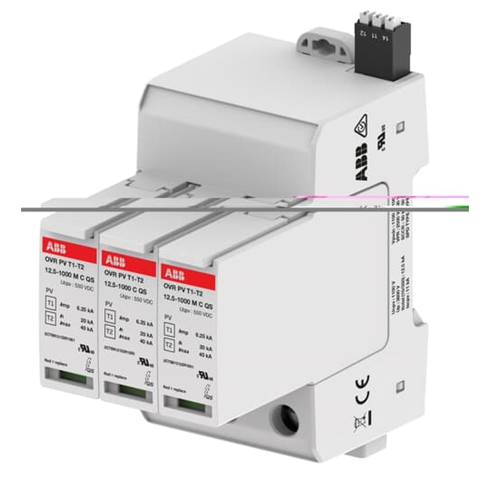 ABB Überspannungsableiter für Energietechnik Stromversorgung 2CTB812121R1000 Typ OVR PV T1-T2 12.5-