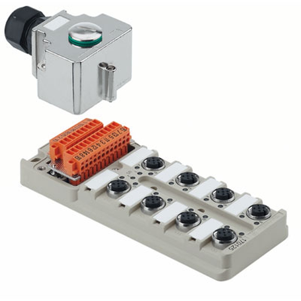 Weidmüller Passiver Sensor Aktor Verteiler 1701252000 Typ SAI-8-MH-5P M12