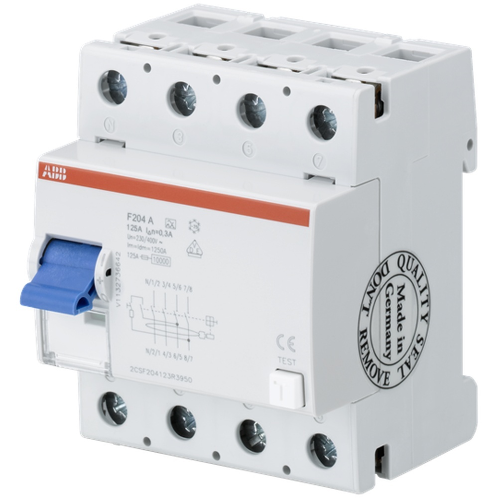 ABB Fehlerstrom Schutzschalter 2CSF204223R3950 Typ F204AS-125/0,3L