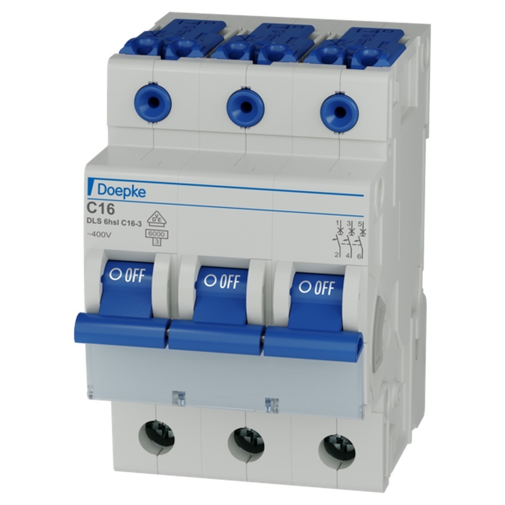 Doepke LS Schalter 3p C Char 09917293 Typ DLS 6HSL C16-3 6KA