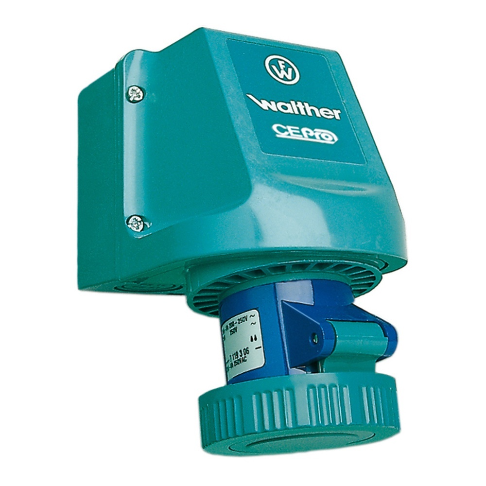 Walther-Werke Wasserdichte Wandsteckdose 7119309