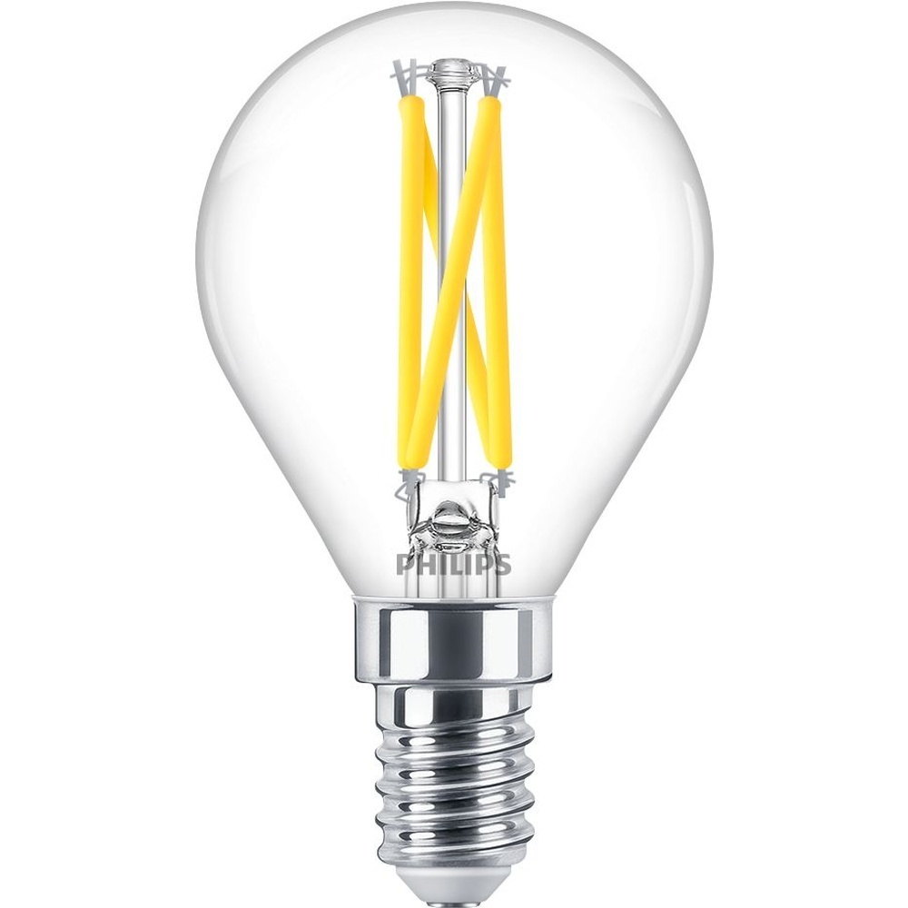 Signify Philips LED Lampe 44937400 Typ MAS LEDLusterDT2.5-25W E14 927 P45CL G