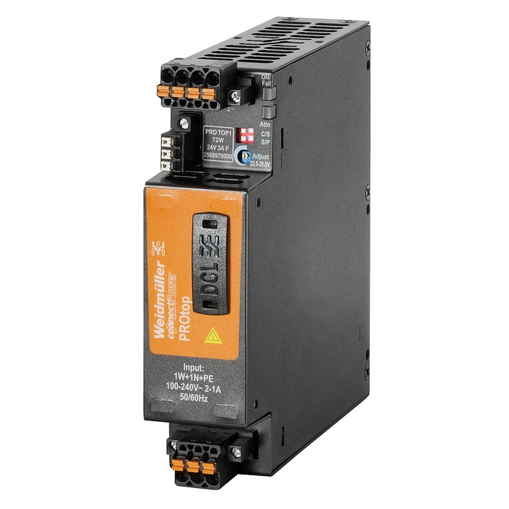 Weidmüller Gleichstromversorgung 2568970000 Typ PRO TOP1 72W 24V 3A F Weidmüller Gleichstromversorgung 2568970000 Typ PRO TOP1 72W 24V 3A F