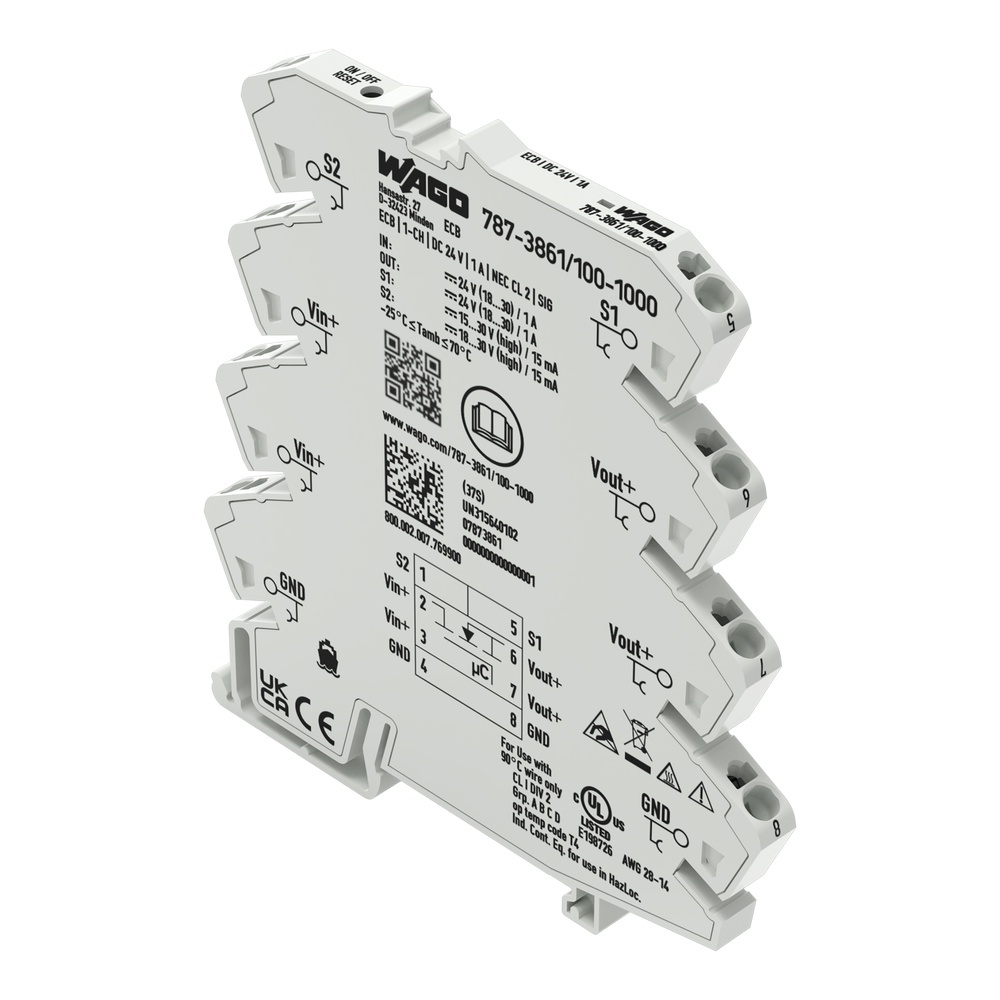 Wago Elektronischer Schutzschalter 787-3861/100-1000 Wago Elektronischer Schutzschalter 787-3861/100-1000