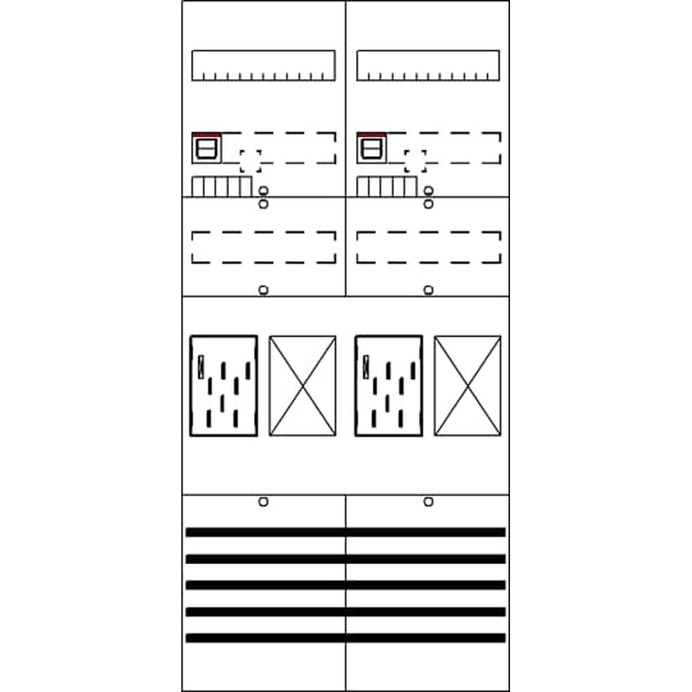 Striebel & John Zählerkomplettfeld 2CPX054127R9999 Typ BF27T22