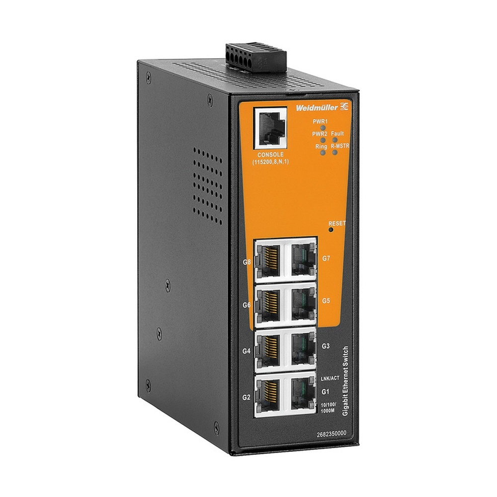 Weidmüller Netzwerk Switch 2682350000 Typ IE-SW-AL08M-8GT