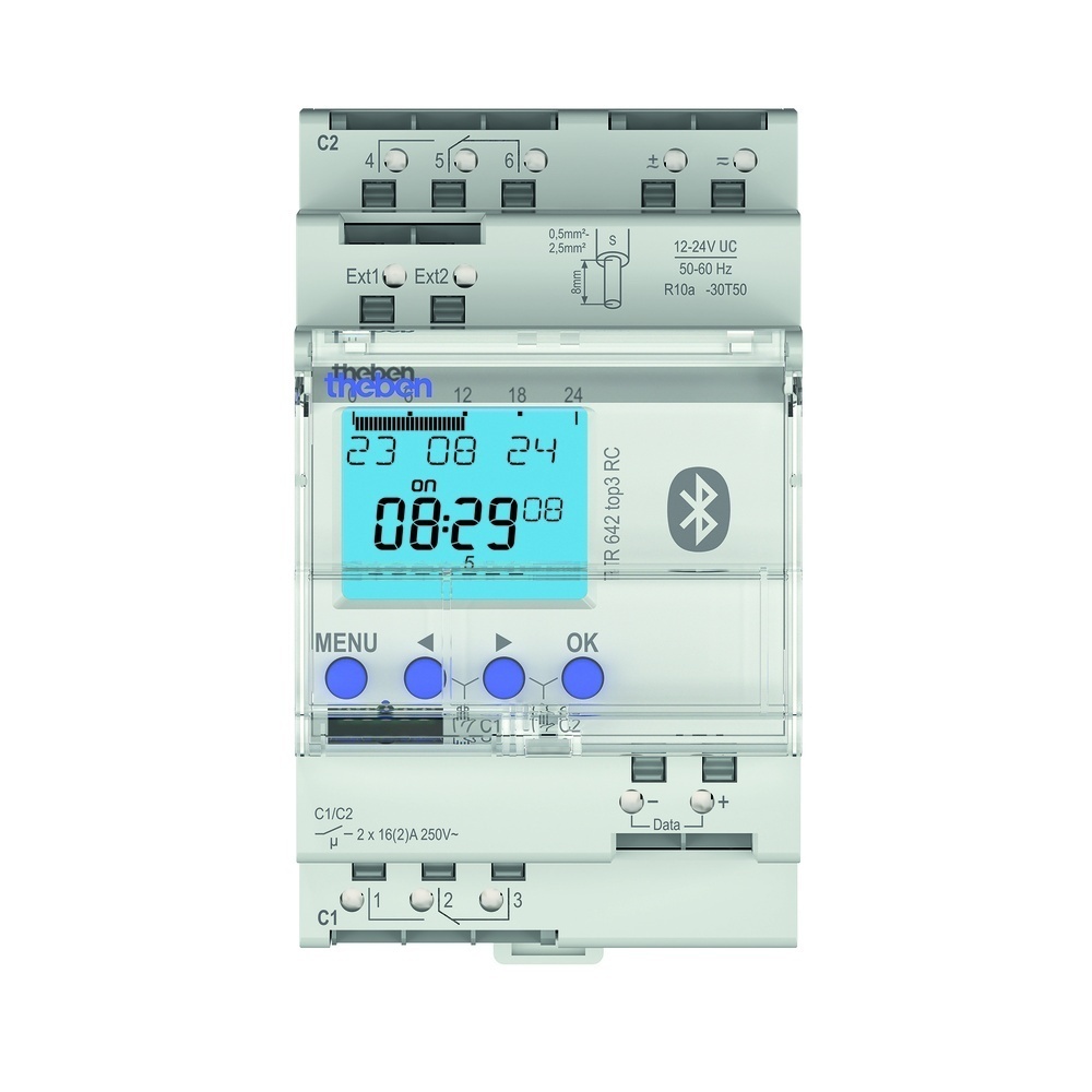 Theben Digitale Zeitschaltuhr 6424330 Typ TR 642 top3 BLE 12-24V RC
