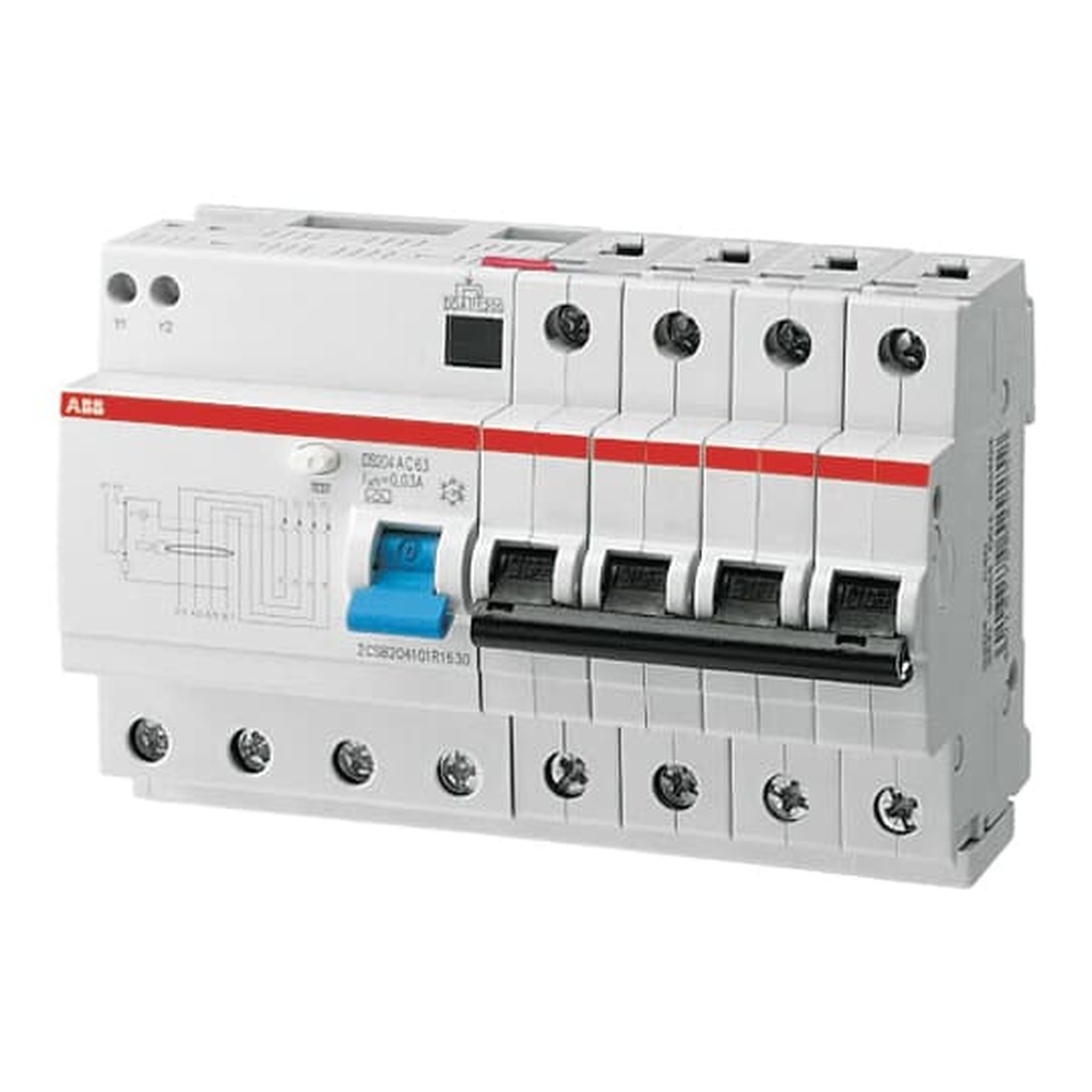 ABB Verteilerbaugruppe mit Kombi FI Schalter Leitungsschutzsch 2CSR254101R1404 Typ DS204A-C40/0,03