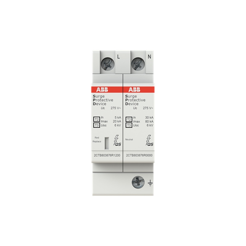 ABB Überspannungsableiter für Energietechnik Stromversorgung 2CTB803972R1200 Typ OVR T2-T3 1N 20-27