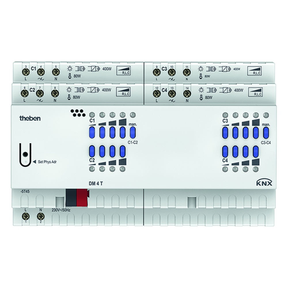 Theben KNX Universal Dimmaktor 4940275 Typ DM 4 T KNX