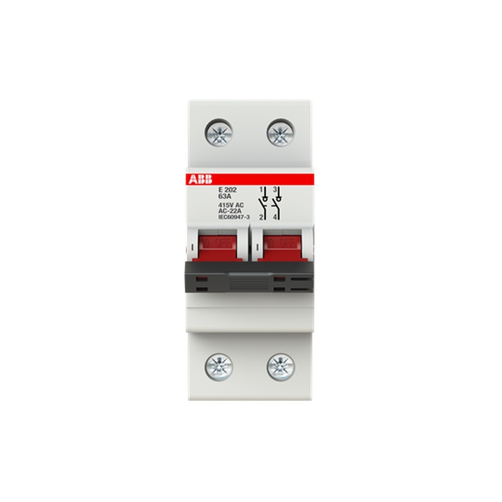 ABB Schalter für Reiheneinbau 2CDE282001R0063 Typ E202/63R