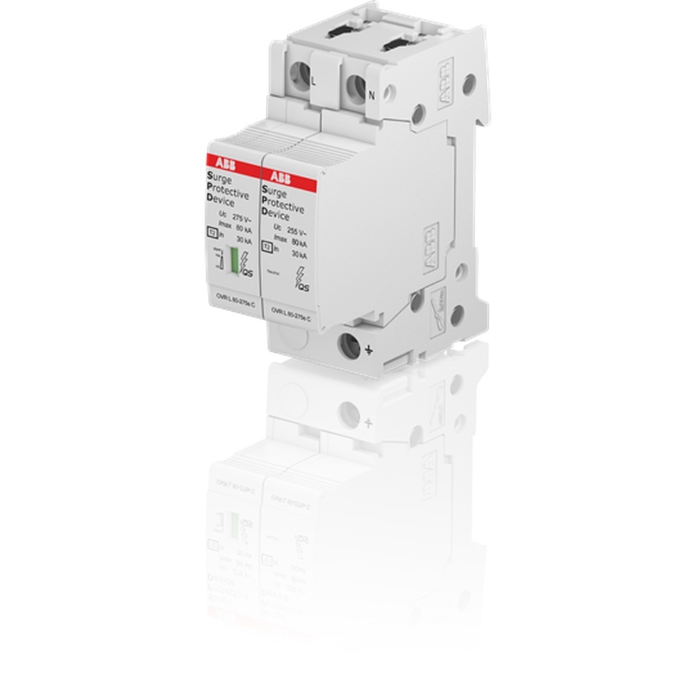 ABB Überspannungsableiter für Energietechnik Stromversorgung 2CTB815708R1400 Typ OVR T2 1N 80-275S