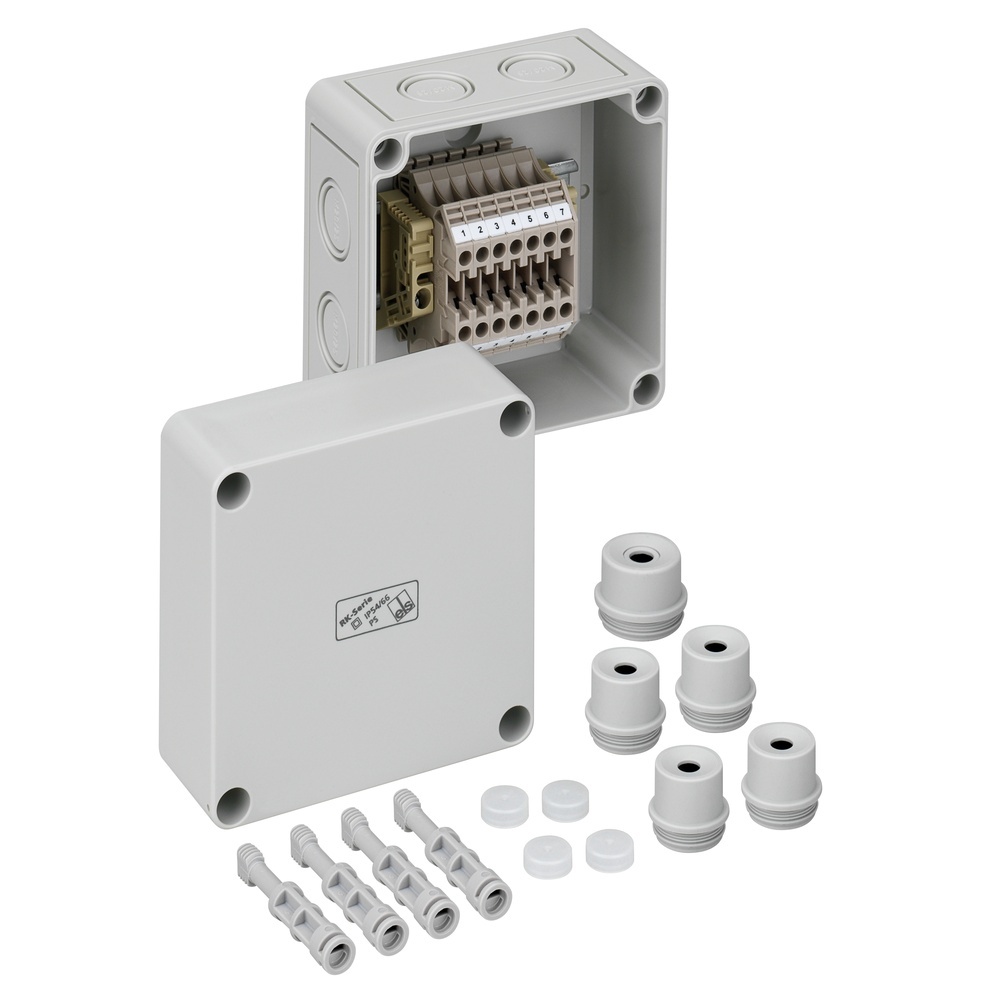 Spelsberg Reihenklemmengehäuse 61000701 Typ RK 4/07 SL-7x4² Spelsberg Reihenklemmengehäuse 61000701 Typ RK 4/07 SL-7x4²