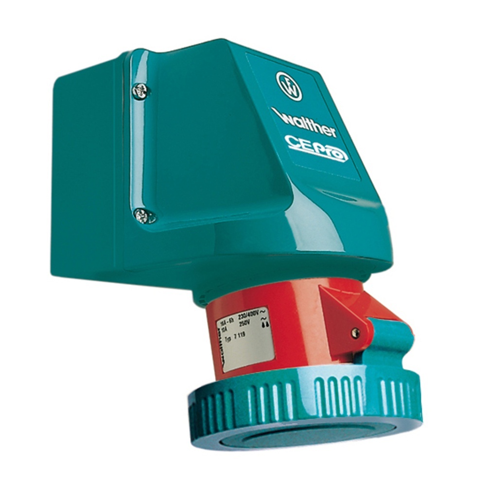 Walther-Werke Wasserdichte Wandsteckdose 7139511 Walther-Werke Wasserdichte Wandsteckdose 7139511