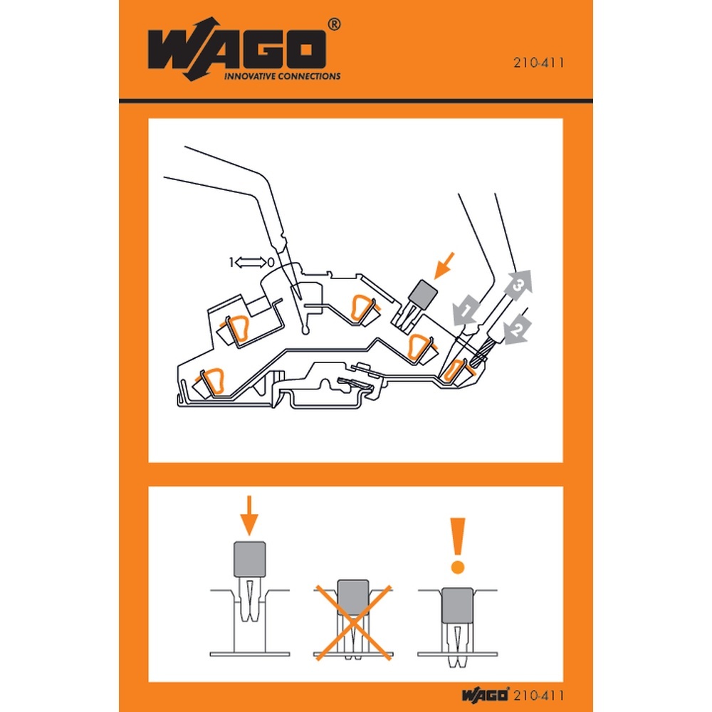 Wago Handhabungsaufkleber 210-411