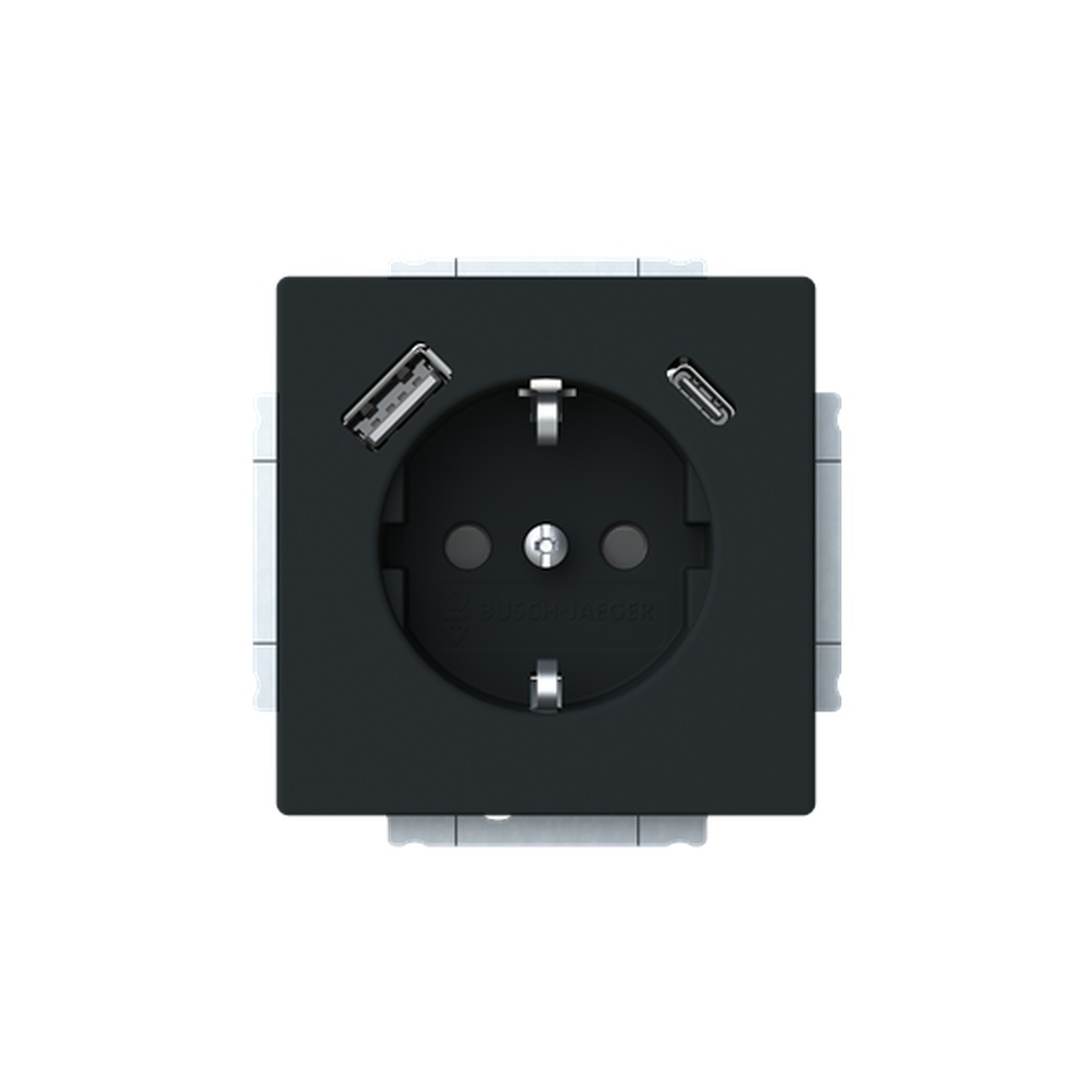 Busch-Jaeger SCHUKO Steckdose USB 20 EUCB2USBAC-885 Nr. 2CKA002011A6312
