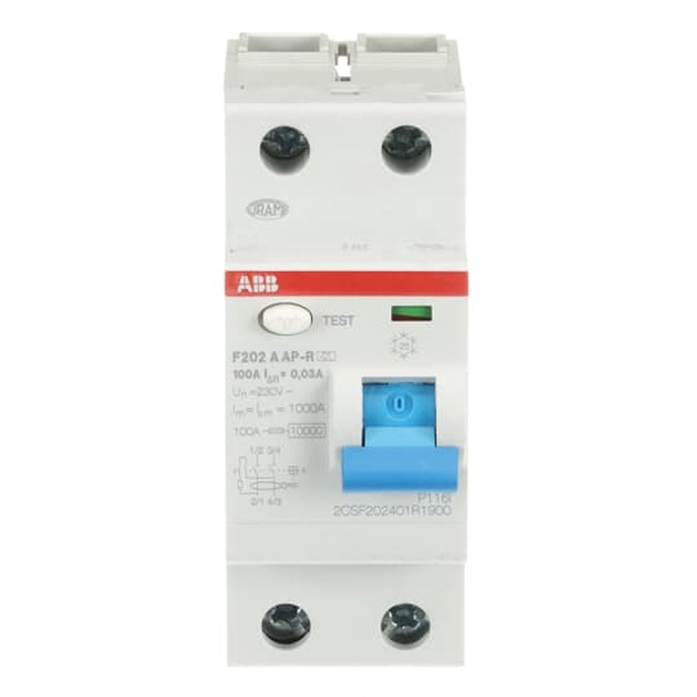 ABB Fehlerstrom Schutzschalter 2CSF202401R1900 Typ F202A-100/0,03AP-R