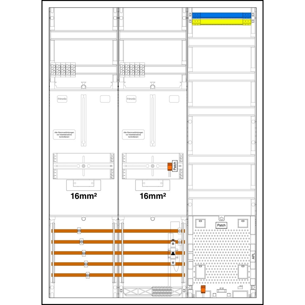 f-tronic Komplettschrank 7190611 Typ 3HZ732APZB6-16