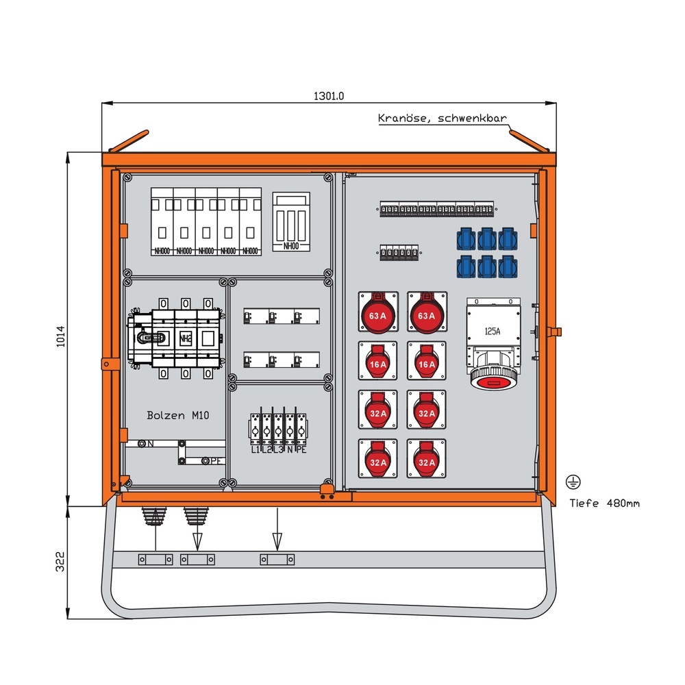 Walther-Werke Verteilerschrank 173kVA WV0574R1
