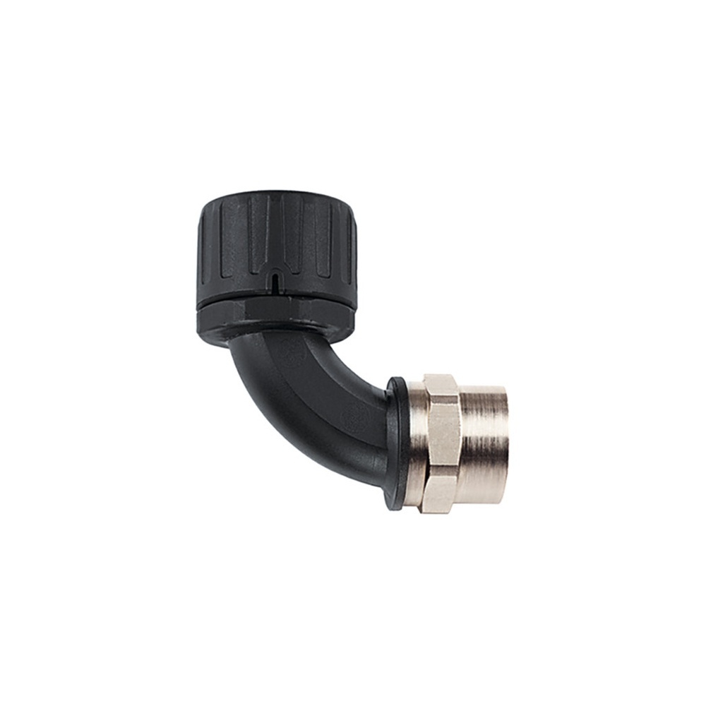 Hellermann Kunststoffverschraubung 166-22606 Typ HG42-90F-M40 PA66/NPB BK 2