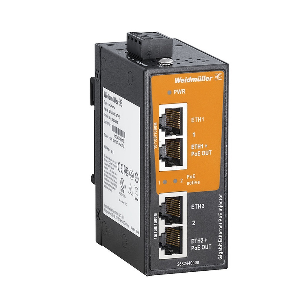 Weidmüller PoE Injektor 2682440000 Typ IE-INJ-EL02-2GTPOE