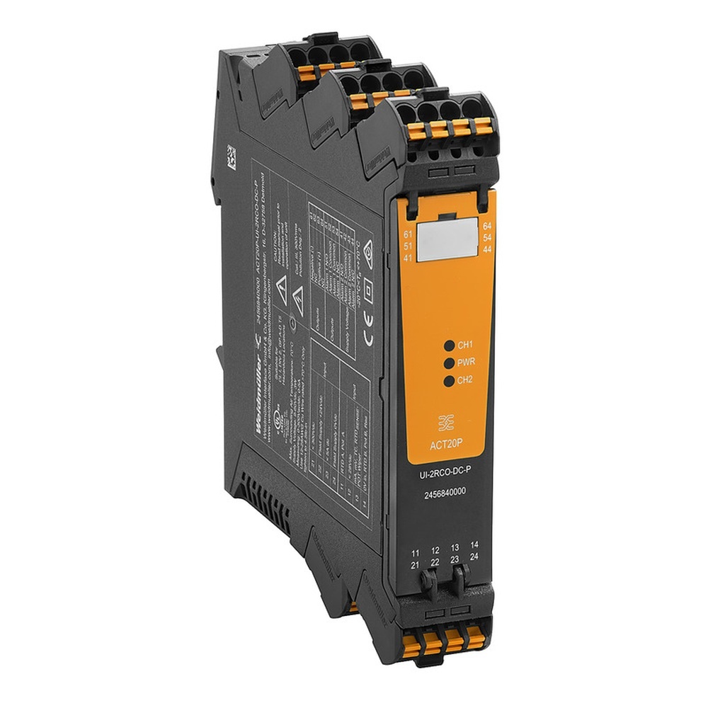 Weidmüller Signalwandler 2456840000 Typ ACT20P-UI-2RCO-DC-P