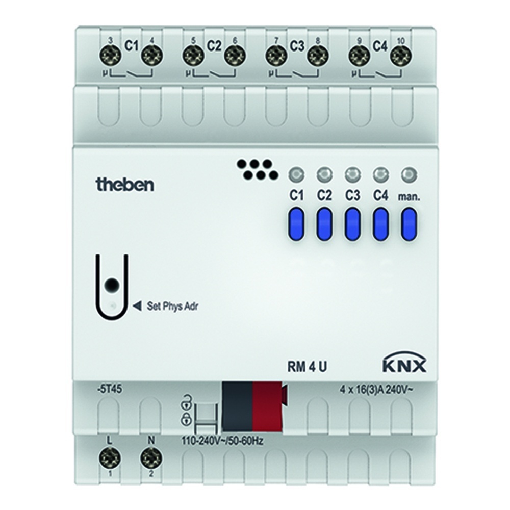 Theben Schaltaktor 4940223 Typ RM 4 U KNX