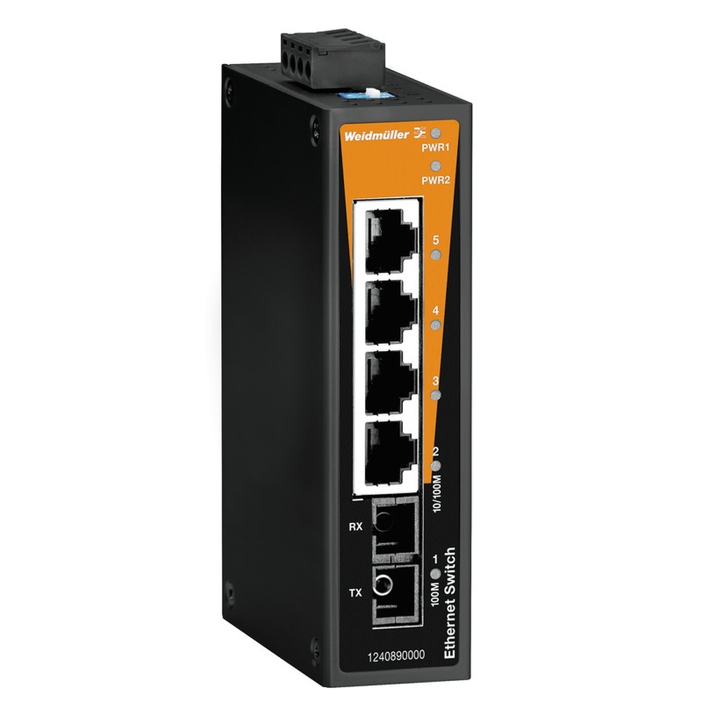 Weidmüller Netzwerk Switch 1240890000 Typ IE-SW-BL05-4TX-1SC