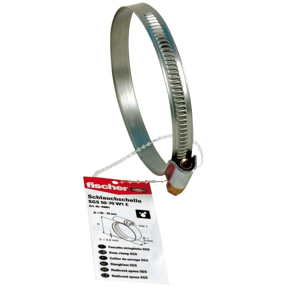 Fischer Schlauchschelle 049881 Typ SGS 50 - 70 W2 E Fischer Schlauchschelle 049881 Typ SGS 50 - 70 W2 E