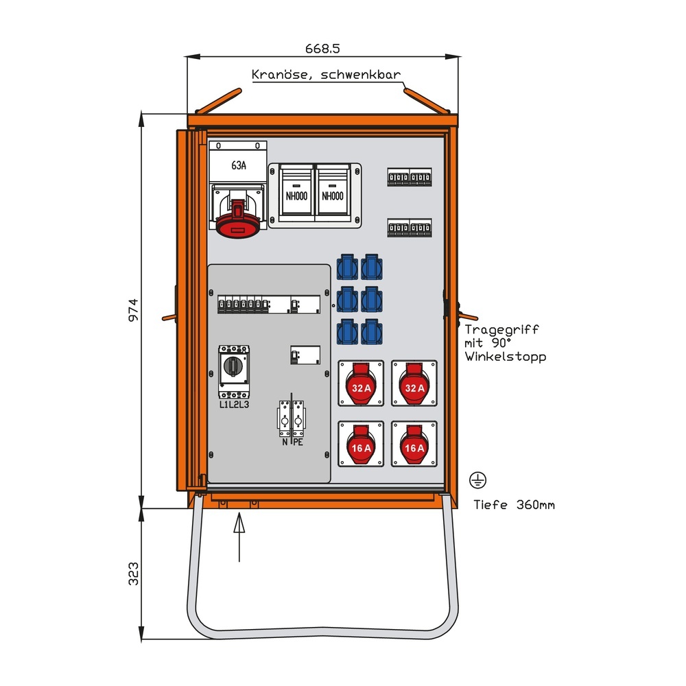 Walther-Werke Verteilerschrank 69kVA WV0436R1