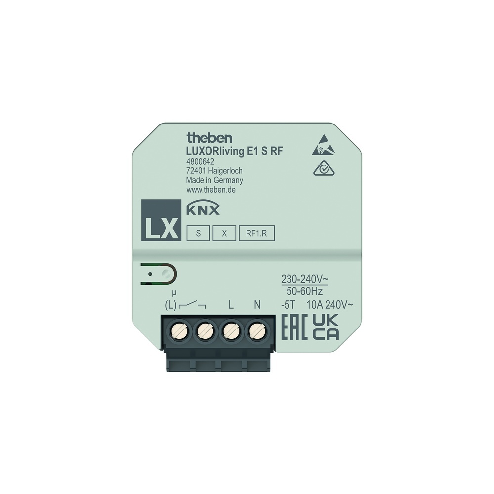Theben UP Heizungsaktor 4800642 Typ LUXORliving E1 S RF