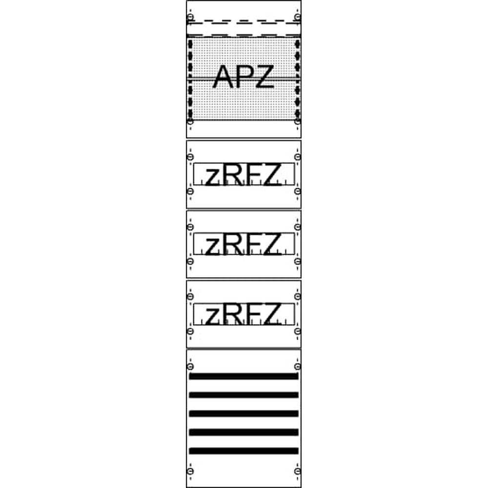 Striebel & John Verteilerfeld 2CPX054019R9999 Typ FV17SA2R3