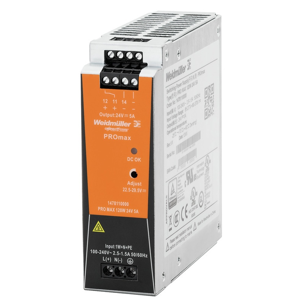 Weidmüller Stromversorgung 1478110000 Typ PRO MAX 120W 24V 5A