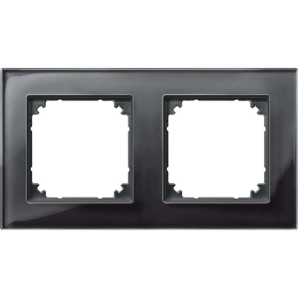Merten Echtglasrahmen 2fach 489203