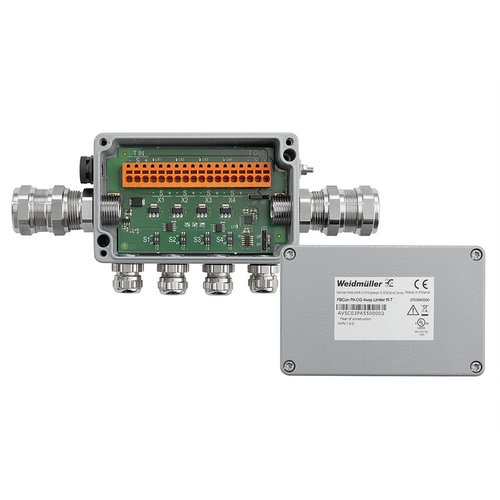 Weidmüller Feldbusverteiler 2703840000 Typ FBCON PA CG 4WAY LIMITER R-T