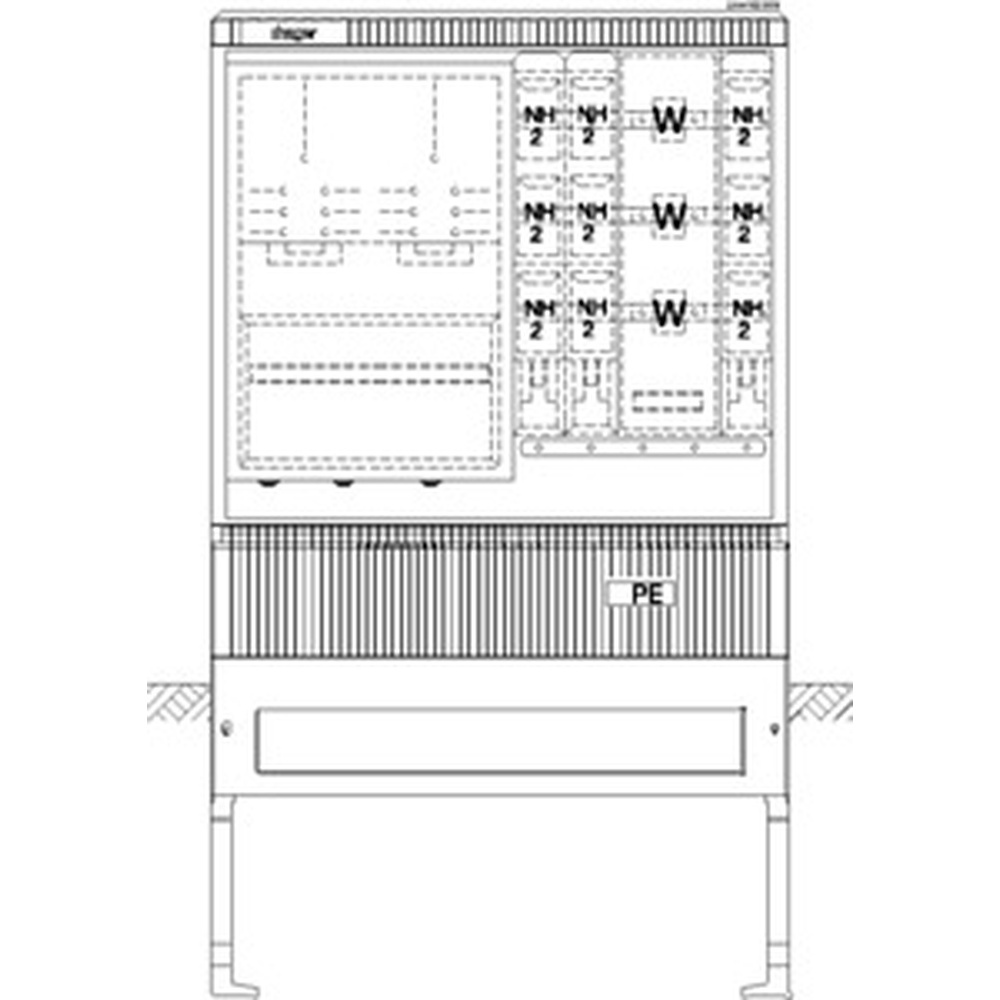 Hager Wandler und Messschrank ZAW102DD8