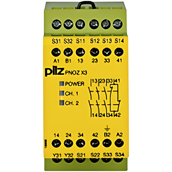 Pilz Sicherheitsschaltgerät 774315 Typ PNOZ X3 115VAC 24VDC 3n/o 1n/c 1so Pilz Sicherheitsschaltgerät 774315 Typ PNOZ X3 115VAC 24VDC 3n/o 1n/c 1so