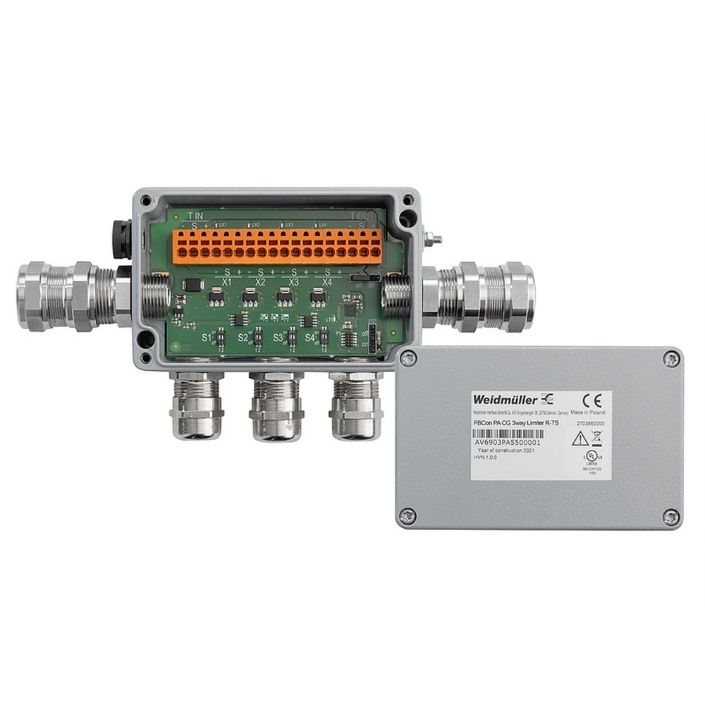 Weidmüller Feldbusverteiler 2703860000 Typ FBCON PA CG 3WAY LIMITER R-TS
