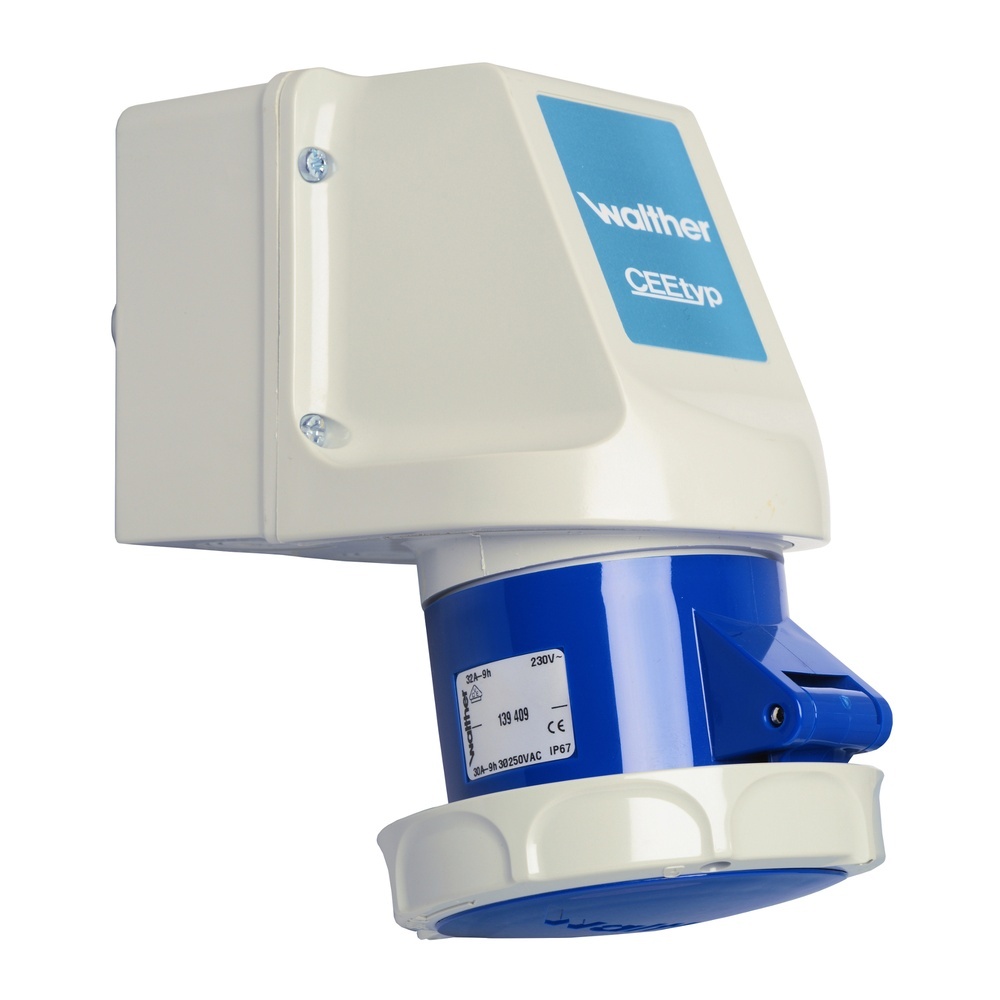 Walther-Werke Wasserdichte Wandsteckdose 119409 Walther-Werke Wasserdichte Wandsteckdose 119409