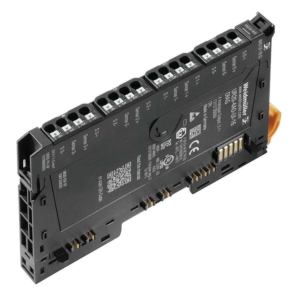 Weidmüller Remote IO Modul 2453870000 Typ UR20-4AO-UI-16-M-DIAG