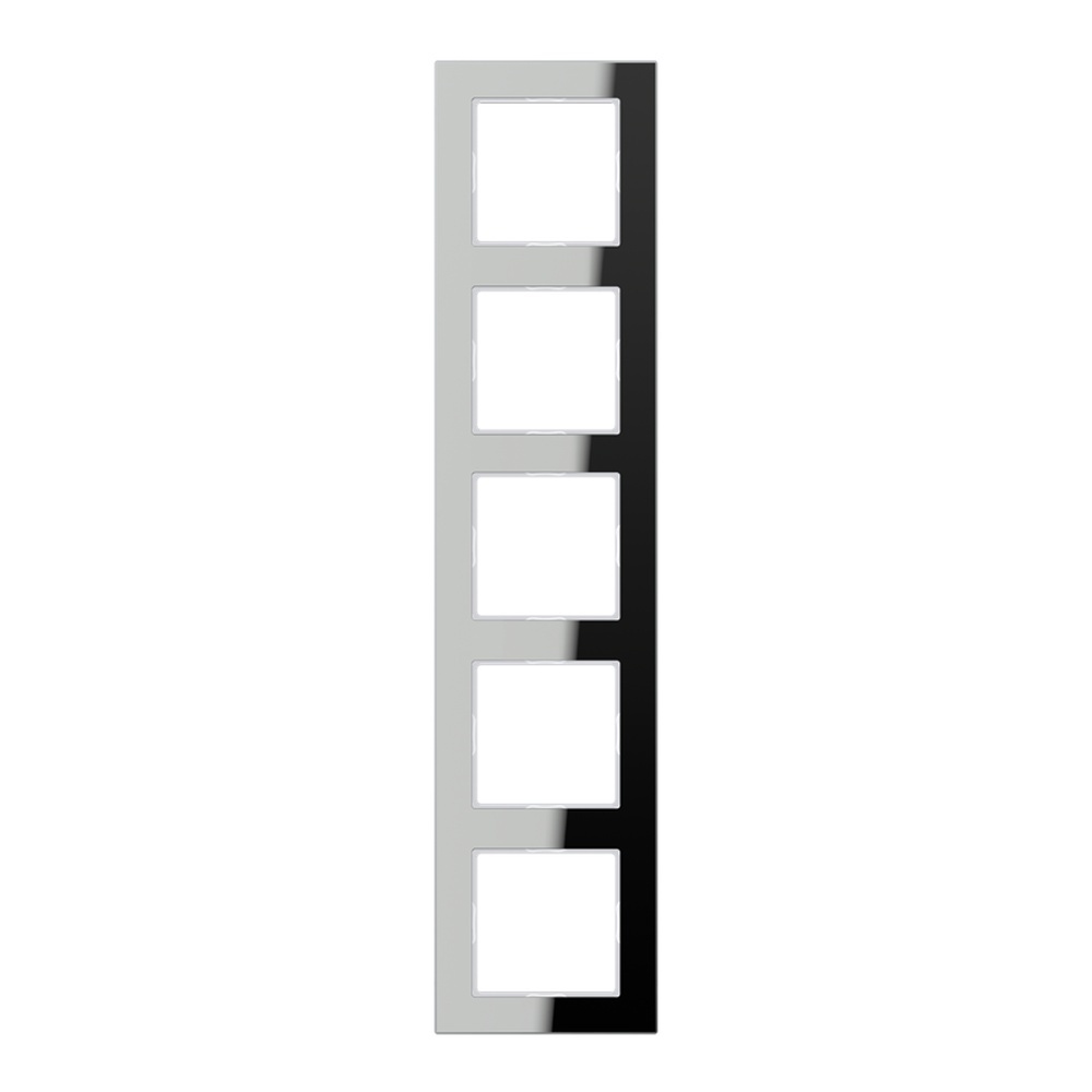 Jung Glasrahmen 5fach AC 585 GL SI