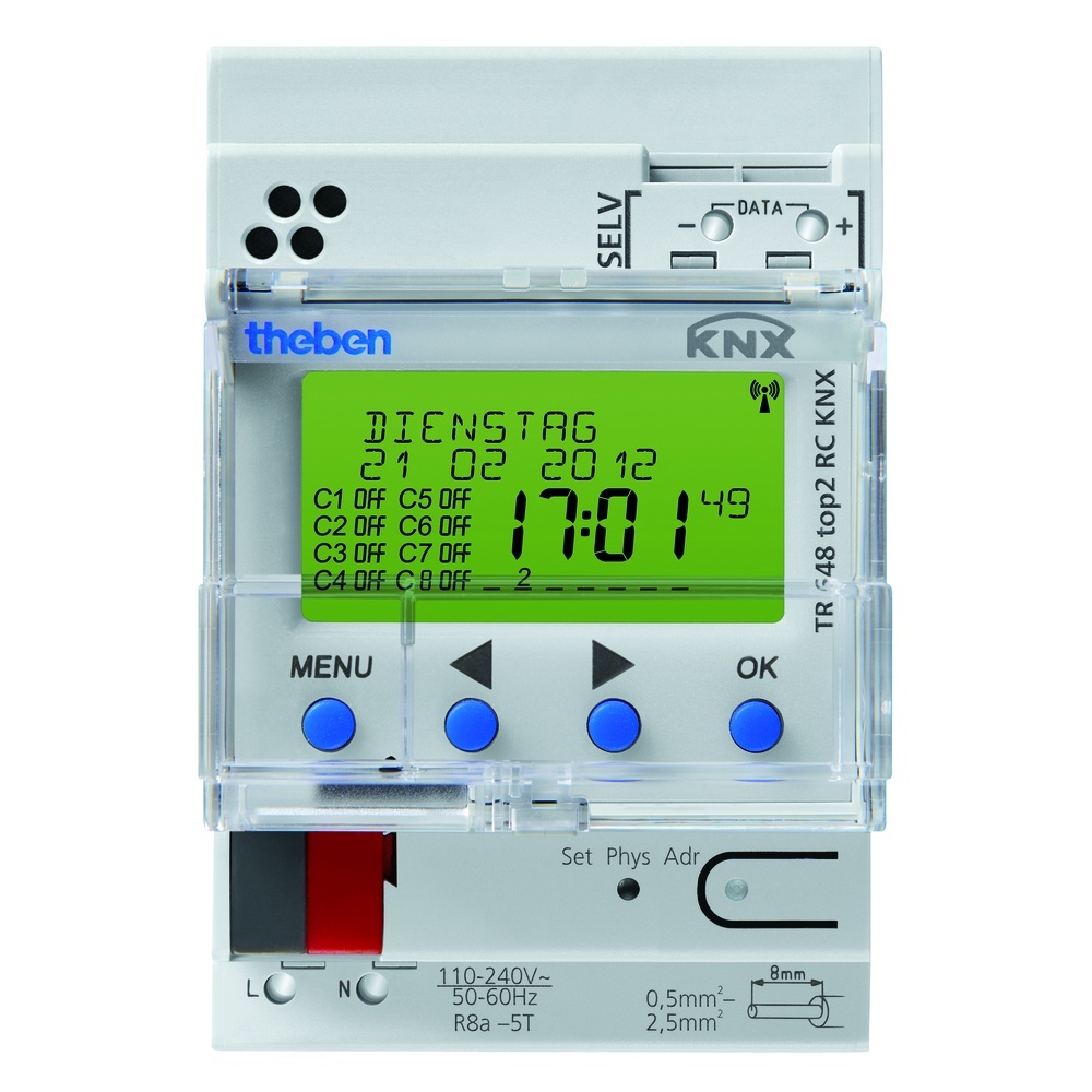 Theben KNX Jahresschaltuhr 6489212 Typ TR 648 top2 RC KNX
