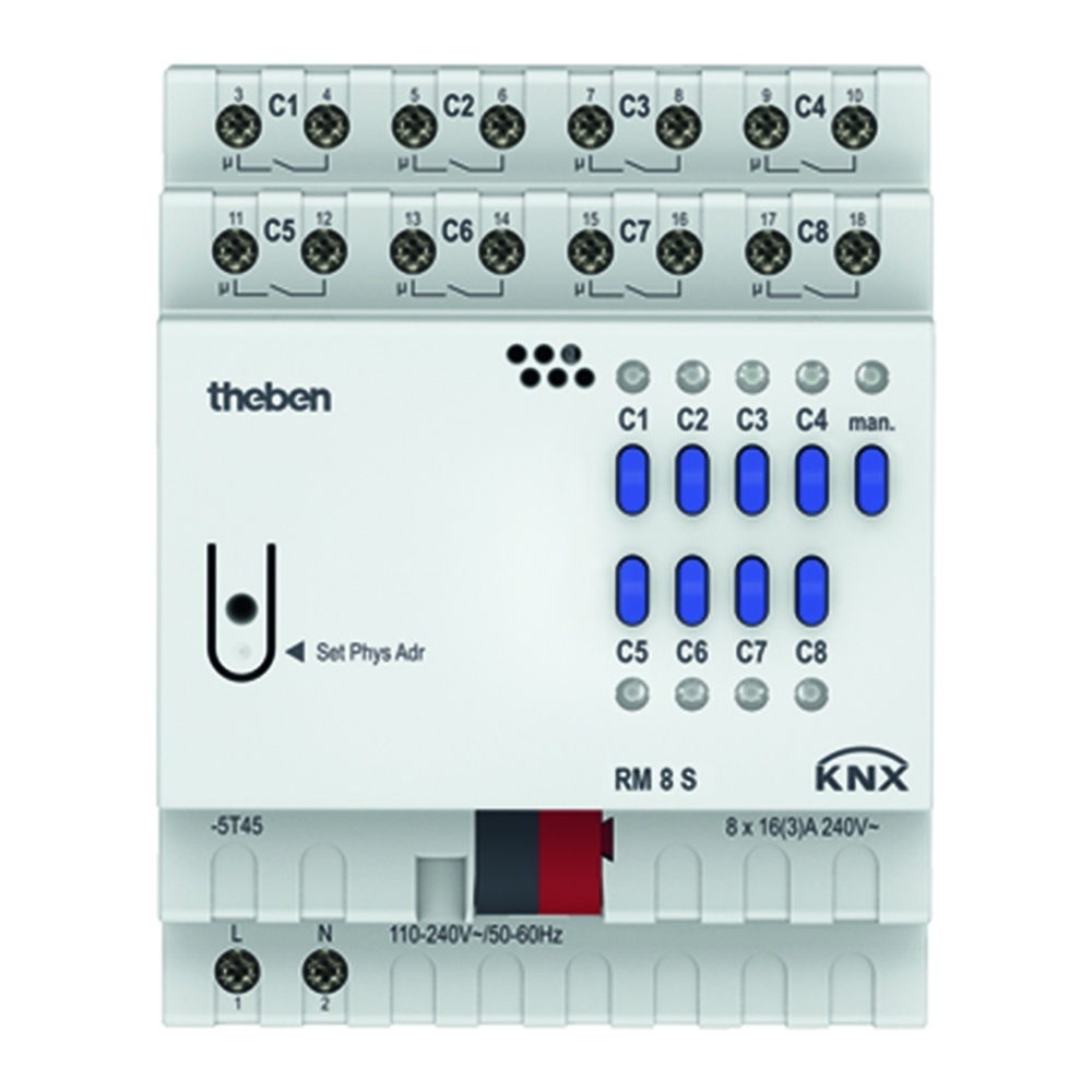 Theben Schaltaktor 4940220 Typ RM 8 S KNX