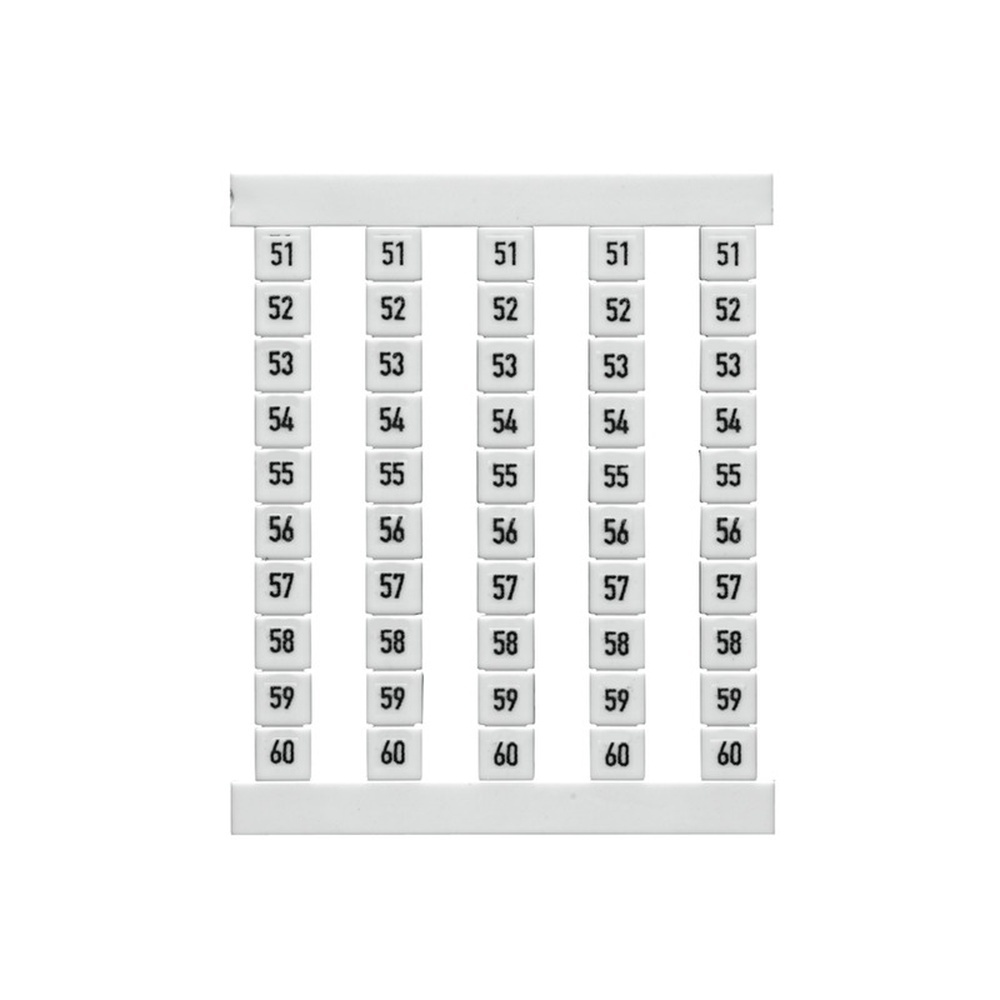 Weidmüller Klemmenmarkierung 0460660051 Typ DEK 5 FSZ 51-60