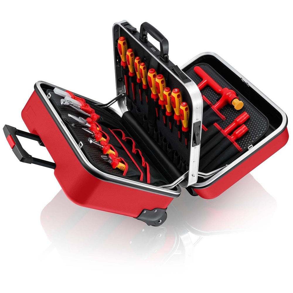 Knipex Werkzeugkoffer BIG Twin Move RED Elektro Kompetenz 98 99 15