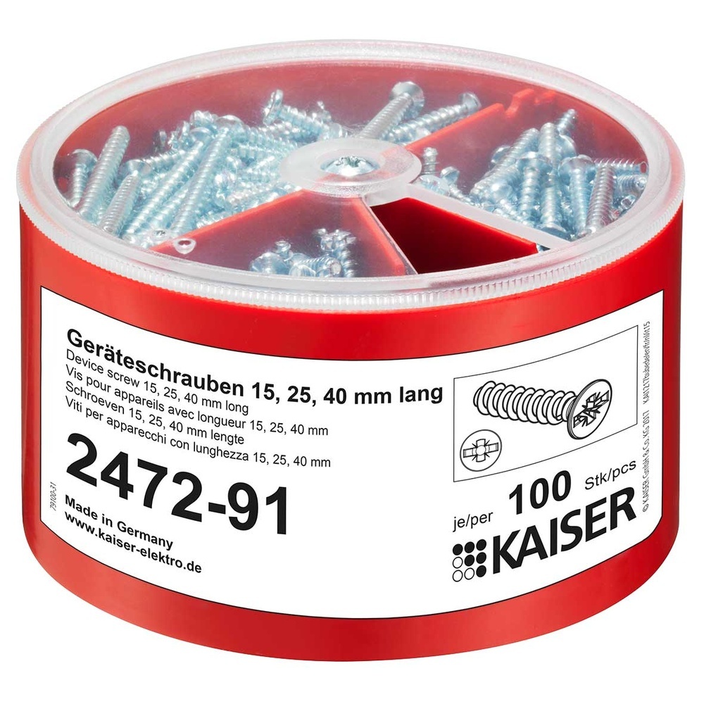 Kaiser Geräteschrauben Box 2472-91 Kaiser Geräteschrauben Box 2472-91