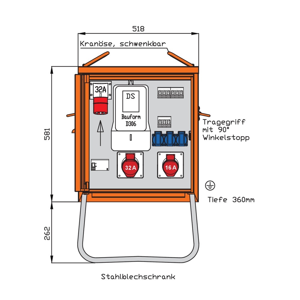 Walther-Werke Endverteiler 22kVA WEV0772R1