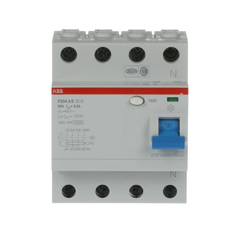 ABB Fehlerstrom Schutzschalter 2CSF204201R3630 Typ F204AS-63/0,3