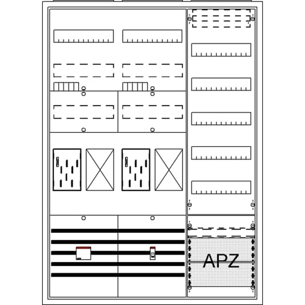 Striebel & John Komplettschrank 2CPX054222R9999 Typ BA37FGB